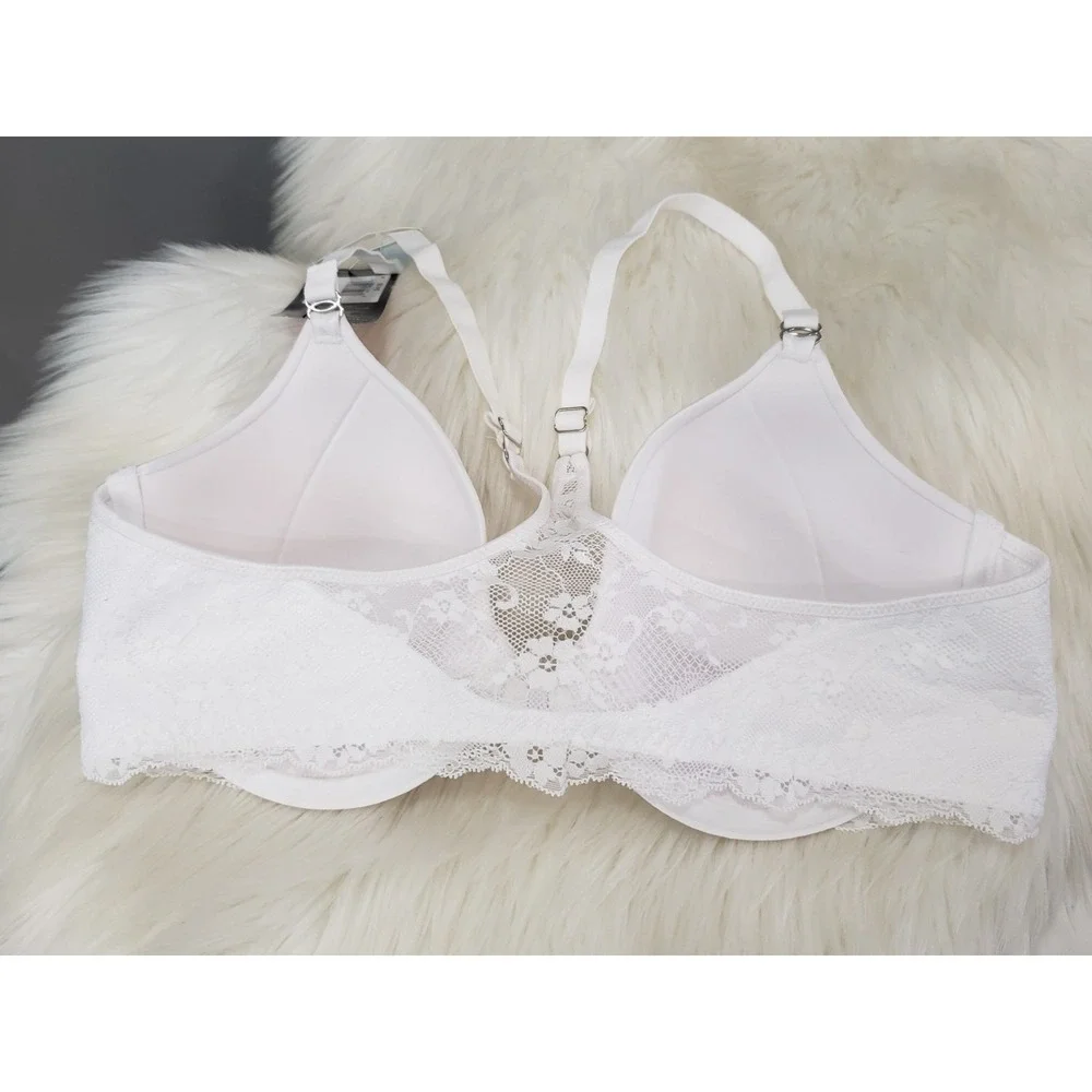 NEW Maidenform Racerback Smoothing Underwire Bra Style 07112 Size 36C WHITE